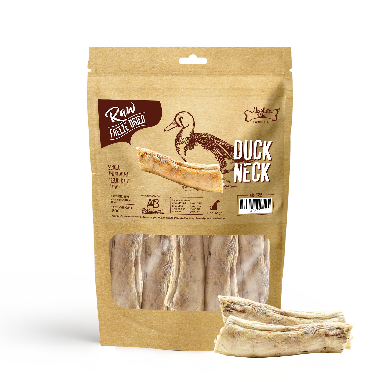 dried duck necks for dogs