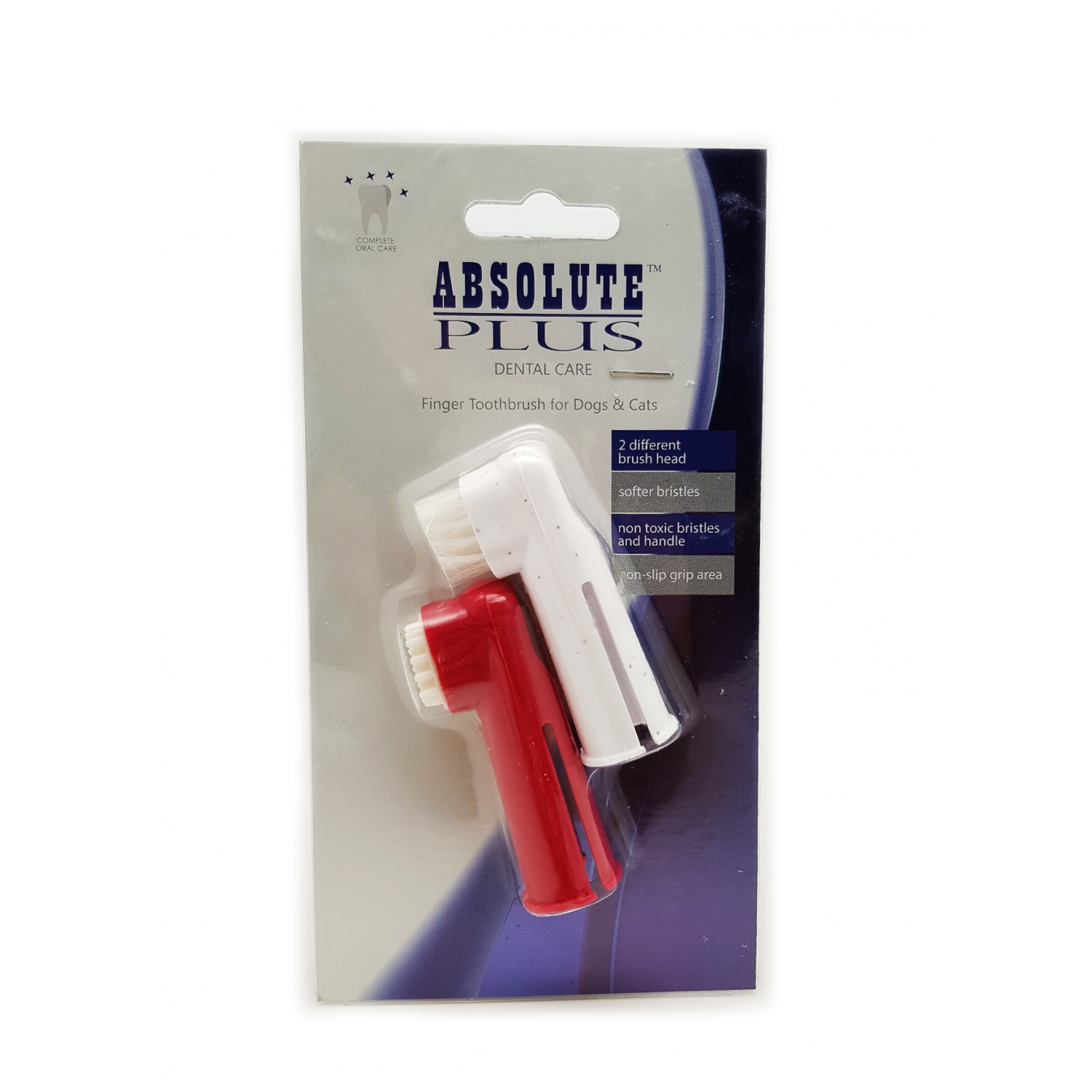 finger toothbrush with bristles